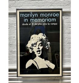 Marilyn Monroe in Memoriam, framed silkscreen print