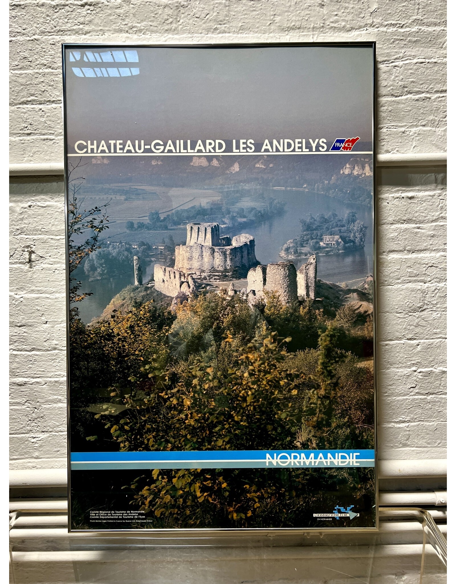 Chateau-Gaillard Les Andelys, framed poster