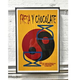 Fresa Y Chocolate, framed silkscreen print