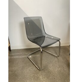 IKEA Ikea Tobias Transparent Grey Chrome Chair