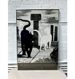 The Private Collection of Edgar Degas framed exhibition poster