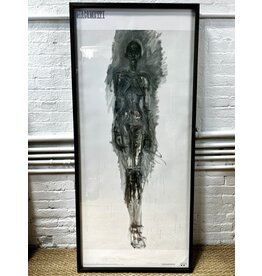Framed Giacometti exhibition poster