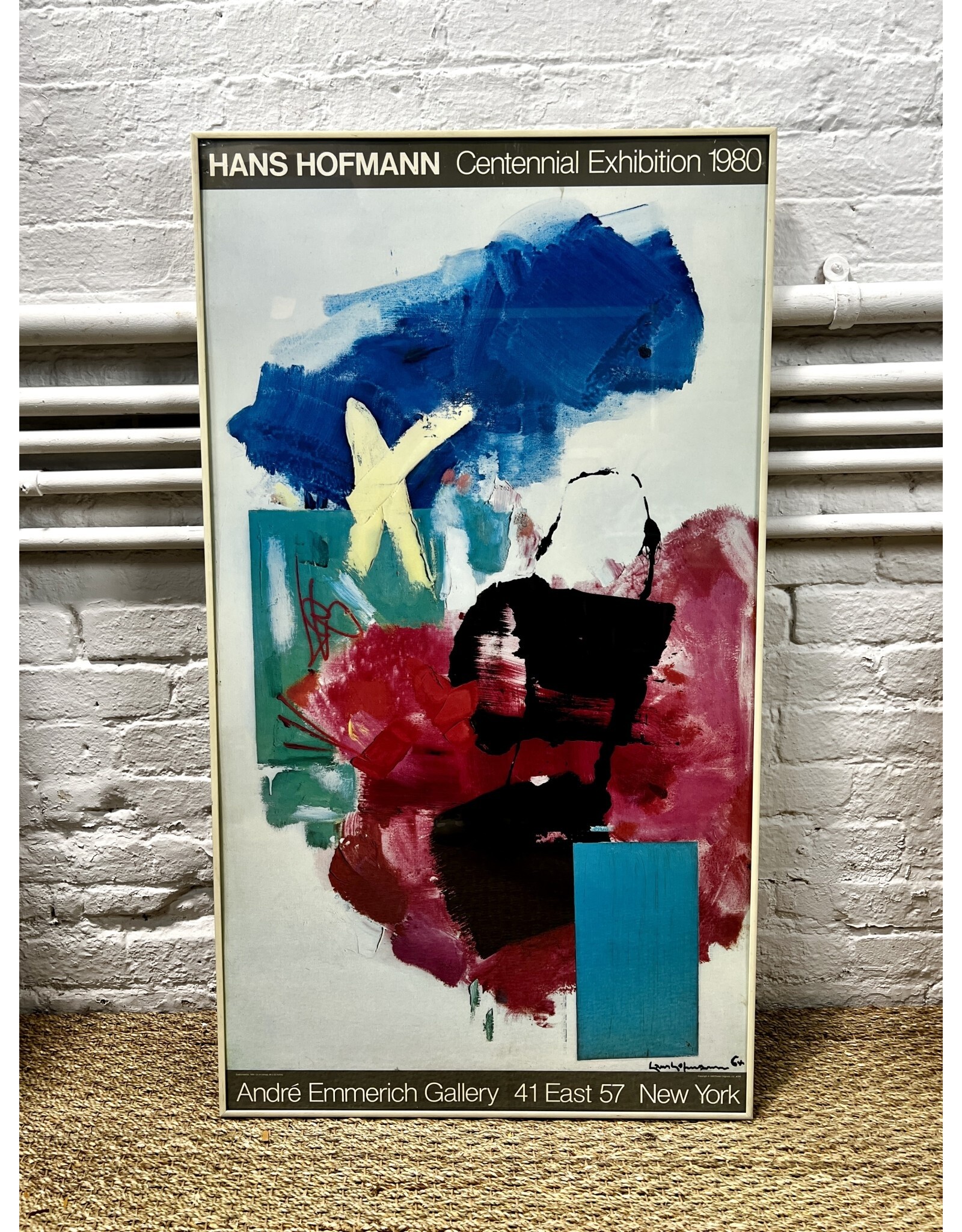 Hans Hofmann: Centennial Exhibition 1980, framed exhibition poster