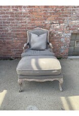 Rodney Upholstered Arm Chair with Ottoman