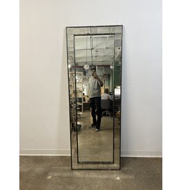 Reclaimed Extra Tall Mirror with Etched Frame