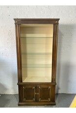19th C Louis XVI Style Mahogany Open Cabinet with Storage