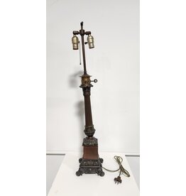 Bronze Column Table Lamp