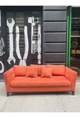 Raymour and Flanigan Red Three Seater Sofa
