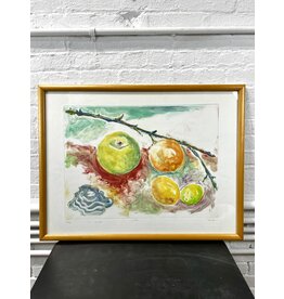 Fruit & Shell, framed colored plate etching, 1/1, sgnd l.r.