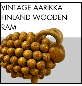 Vintage Aarikka Finland Wooden Ram