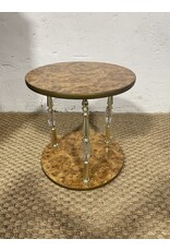 End Table with Decorative Columns