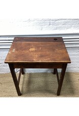 Vintage Oak School Desk With Adjustable Lid