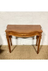 French Louis XV Style Carved Mahogany Card Table