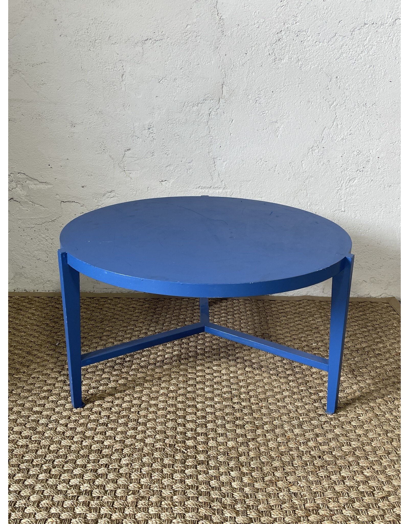 Walker Edison Blue Coffee Table