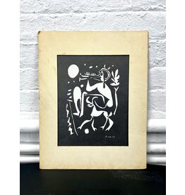 Spring, by Pablo Picasso, matted vintage print