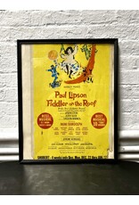 Fiddler on the Roof, framed vintage Broadway poster