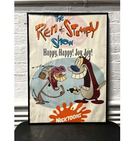 Framed Ren & Stimpy poster