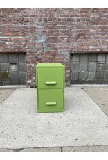 Painted Lime Green 2 Drawer Filing Cabinet