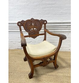 Turn of the Century Carved Venetian Style Armchair