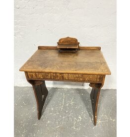 Turn of Century Pyrography Crafts Writing Desk