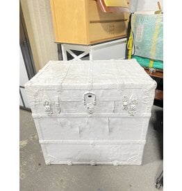Steamer Trunk, Painted White