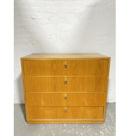 Mid-Century Natural Wood Chest Nightstand, Jack Cartwright