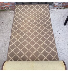 Brown Triangle Pattern Rug