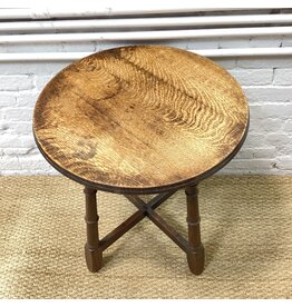 Circular Aged Wooden Table