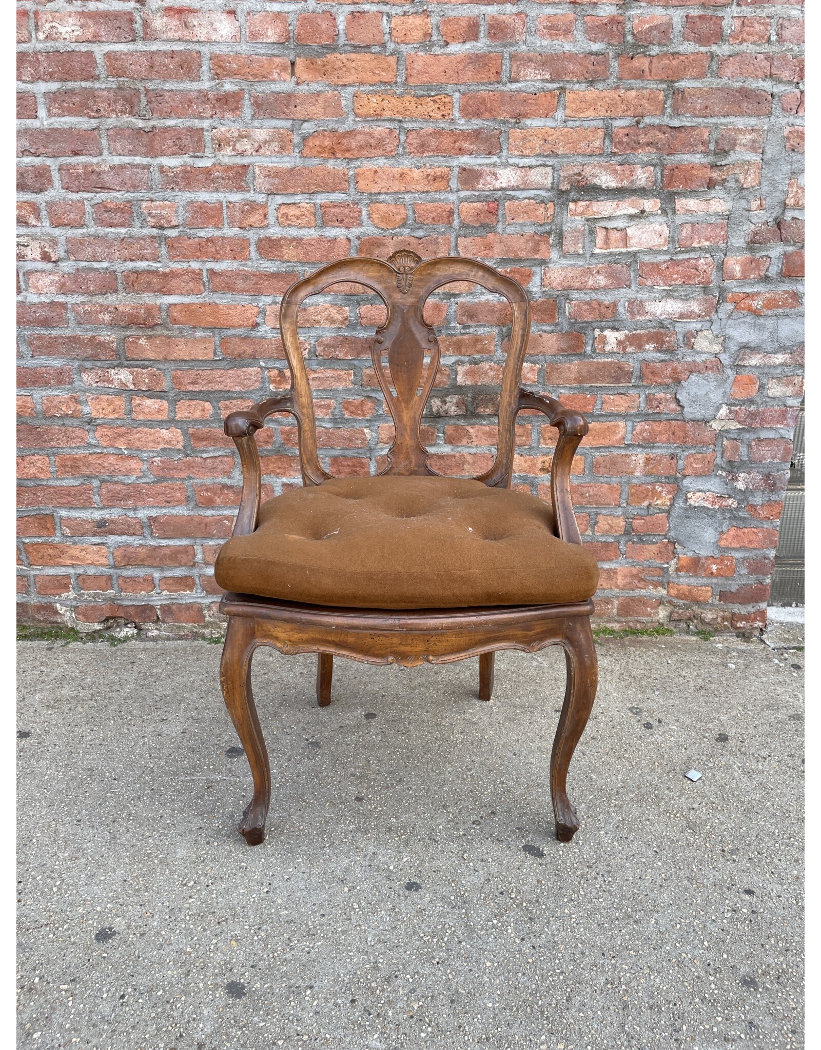 Italian Style Carved Captain Chair