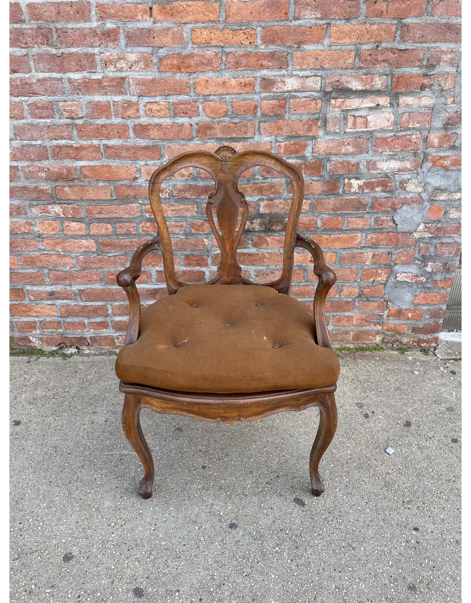 Italian Style Carved Captain Chair