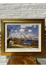 Bougival by Alfred sisley, framed print