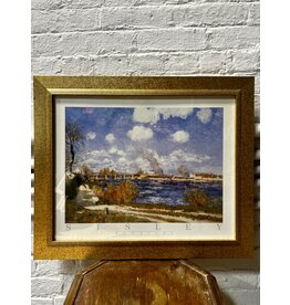 Bougival by Alfred sisley, framed print