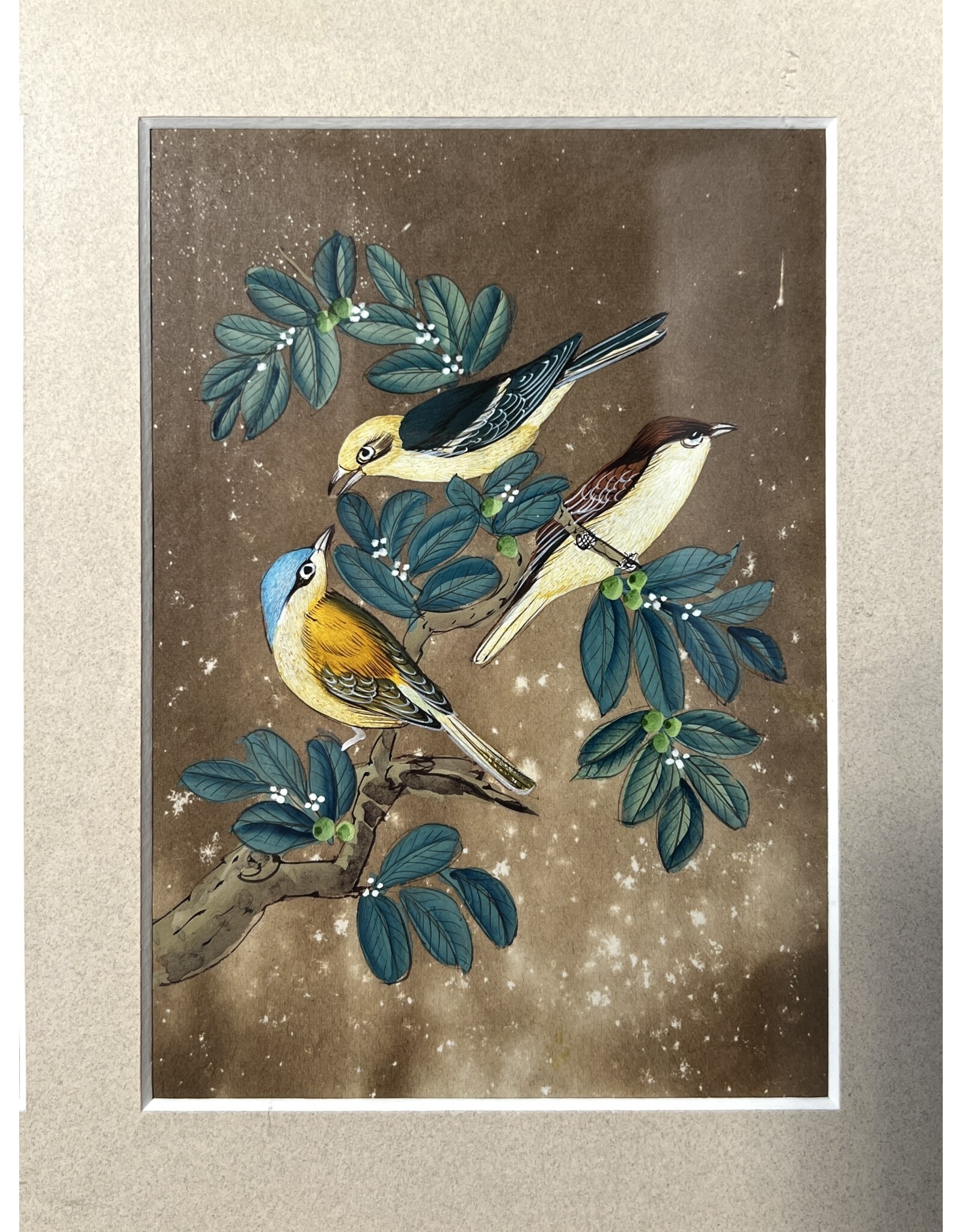 Framed Bird Triptych