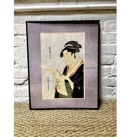 Vintage style Ukiyo-E print