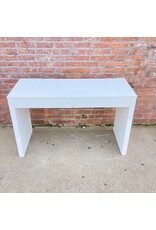 White Glossy Modern Contemporary Console Table