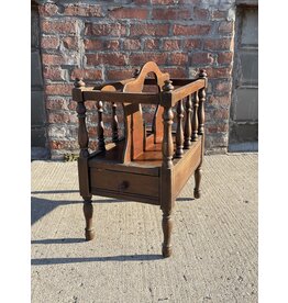 Vintage Magazine Rack with Drawer