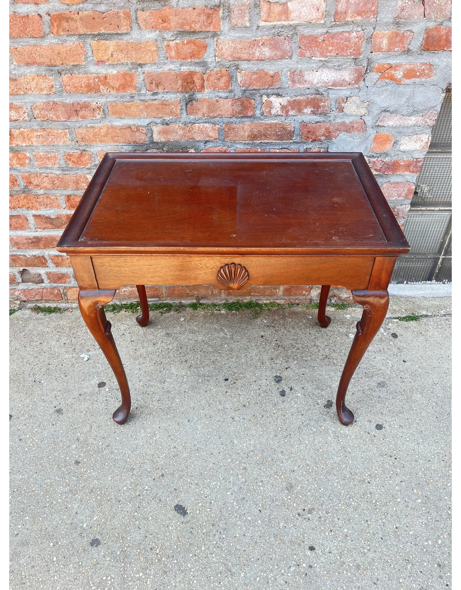 1950's English Mahogany Queen Anne Tray Table