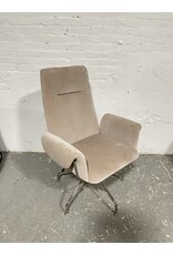 CB2 Saviti Bone Velvet Office Chair