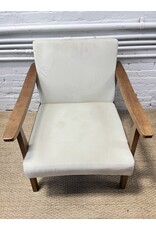 Mcm Wooden Arm Chair with Cushioning