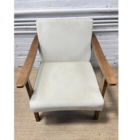 Mcm Wooden Arm Chair with Cushioning