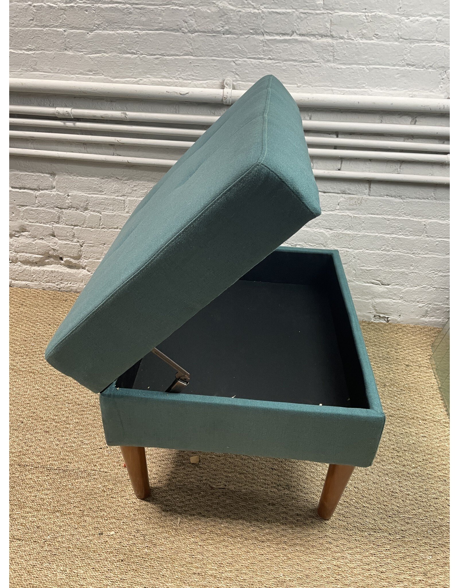 Teal Ottoman with Storage