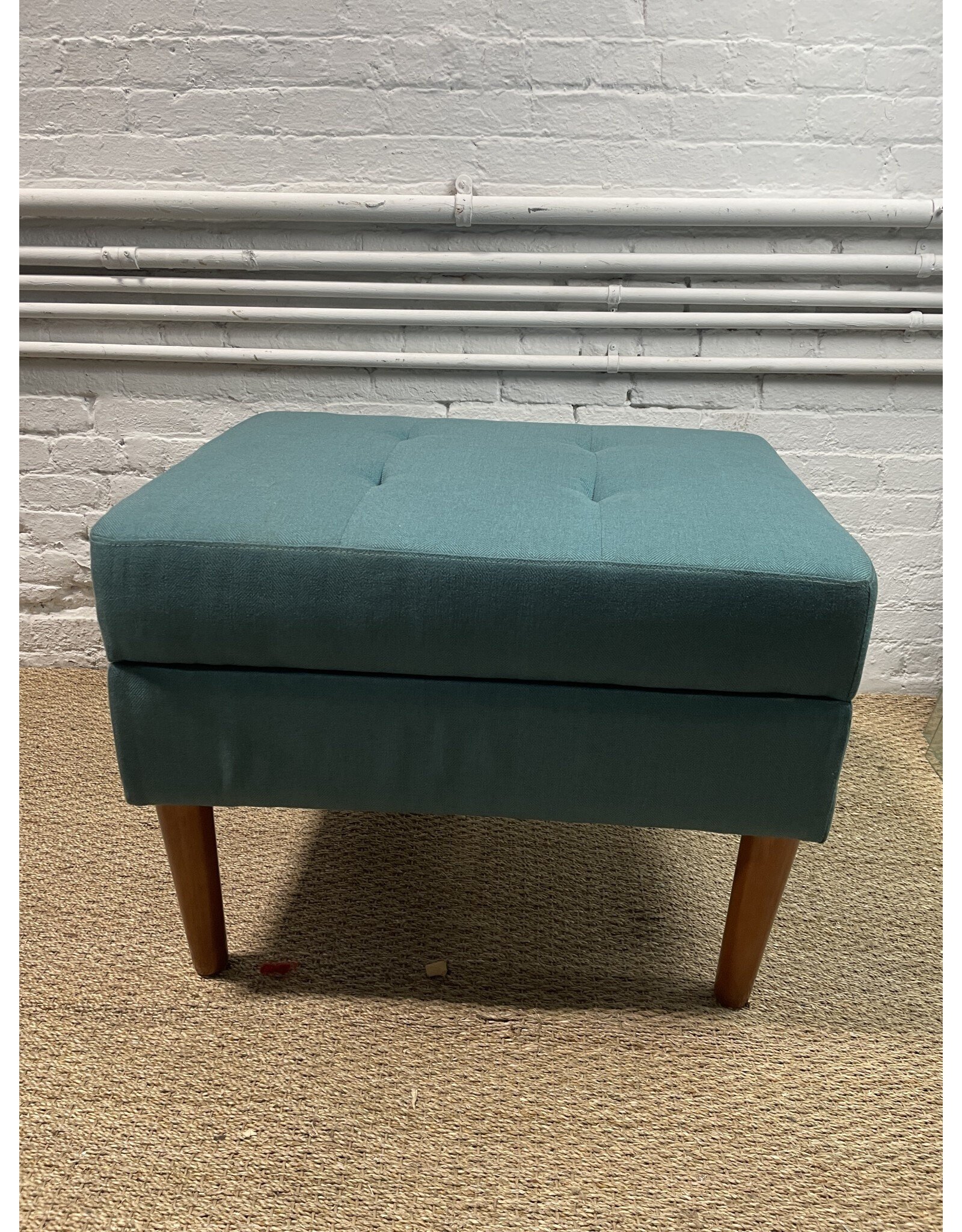 Teal Ottoman with Storage