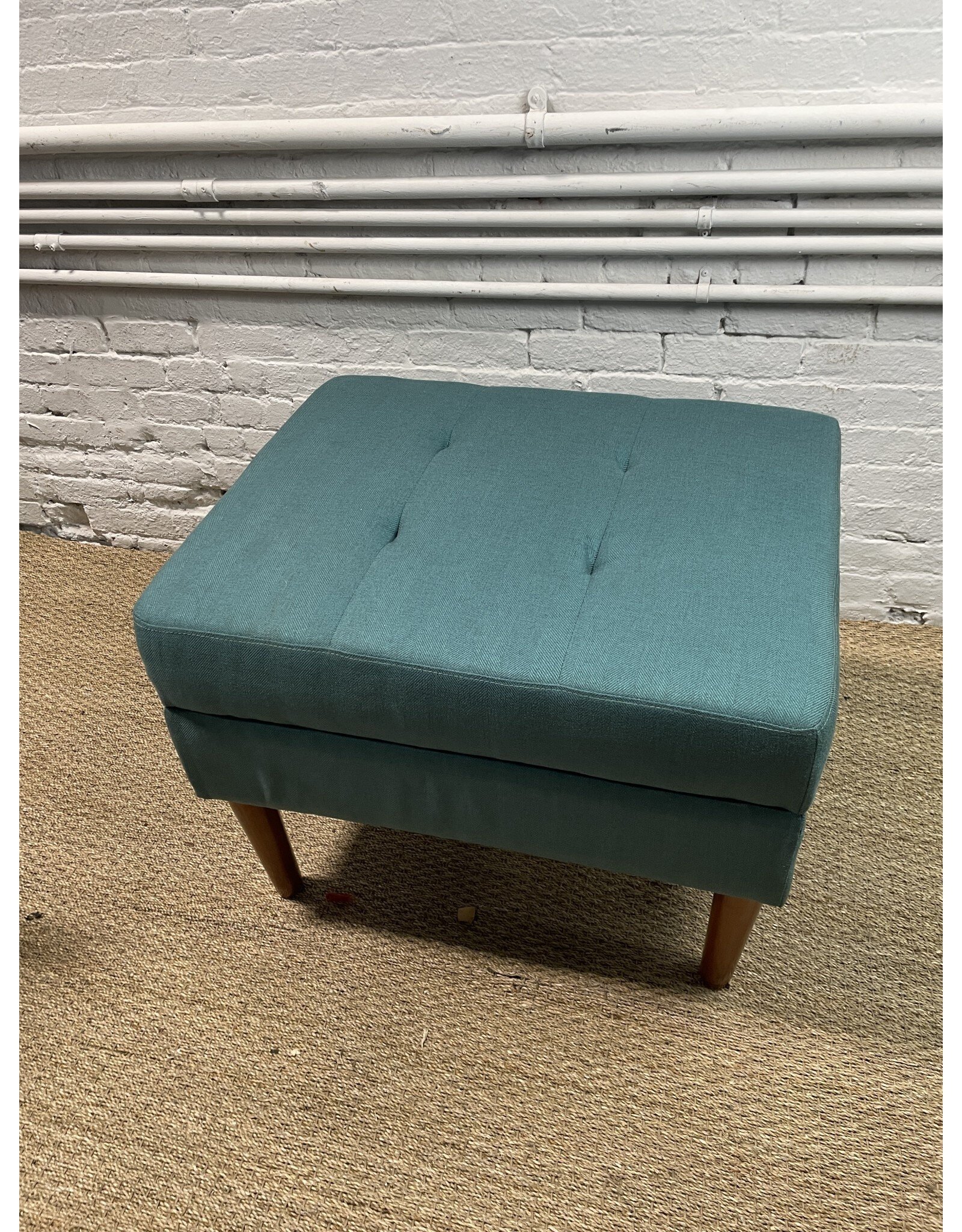 Teal Ottoman with Storage