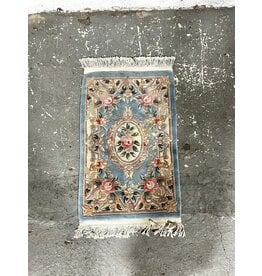 Vintage Chinese Aubusson Style Hand-Knotted Rug