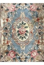 Vintage Chinese Aubusson Style Hand-Knotted Rug