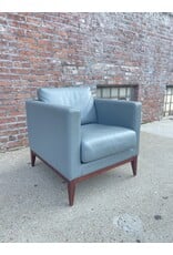 Giulio Marelli Grey Blue Cubic Armchair