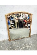 19th Century Gilted with Scalloped Proscenium Frame Hanging Mirror