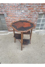 English Bamboo Tiered Side Table