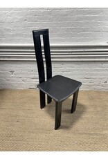 Pietro Costantini Style Black Piano Lacquer Dining Chair