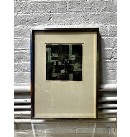 Construction, framed print, sgnd Yudin 2/5